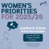 Women’s Priorities for 2025-26 - Crime and Justice