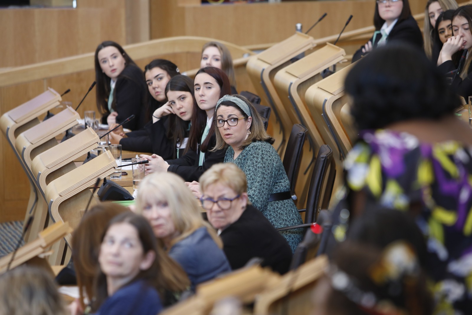 First Minister, Nicola Sturgeon MSP speaking in the chamber of the Scottish Parliament during the plenary session to mark International Women's Day 2020 07 March 2020. Pic - Andrew Cowan/Scottish Parliament