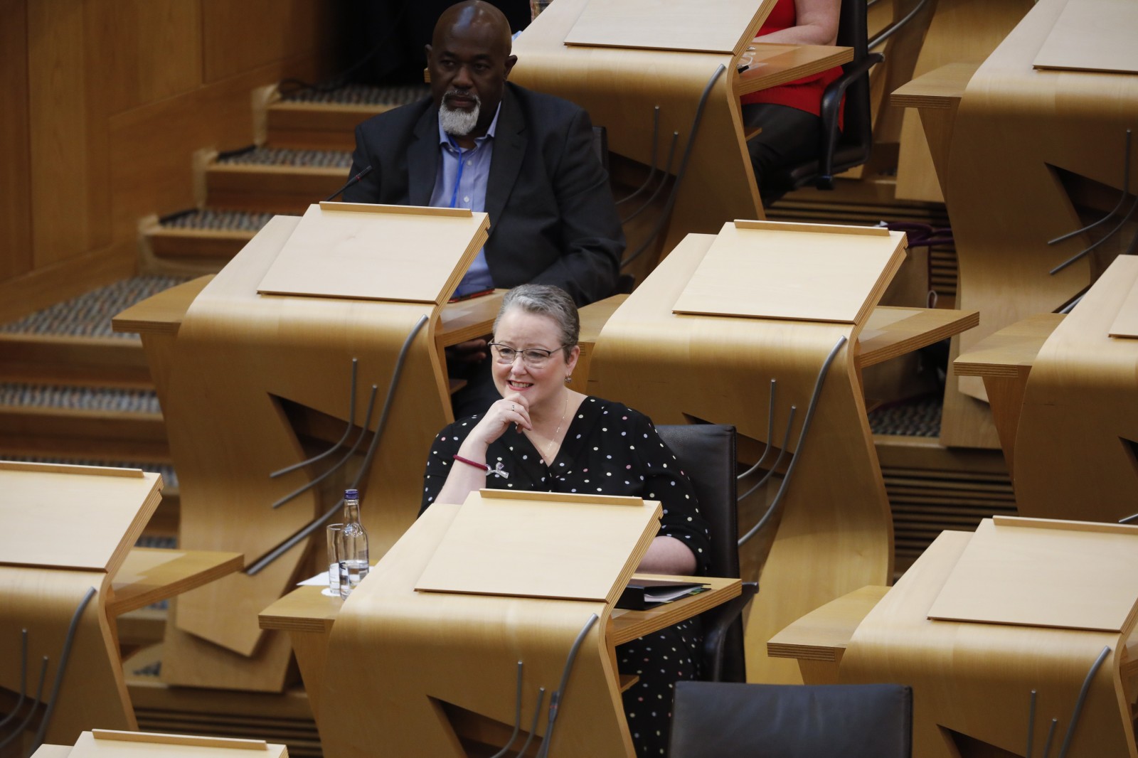 Christina McKelvie MSP pictured during the International Women's Day Conference held in the Debating Chamber of the Scottish Parliament. 05 March 2022.