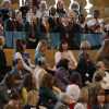 Pupils from St Constantine's Primary School, Govan perfom in the chamber of the Scottish Parliament during the plenary session to mark International Women's Day 2020 07 March 2020. Pic - Andrew Cowan/Scottish Parliament