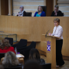 First Minister, Nicola Sturgeon MSP speaking in the chamber of the Scottish Parliament during the plenary session to mark International Women's Day 2020 07 March 2020. Pic - Andrew Cowan/Scottish Parliament