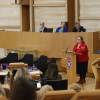 Agnes Tolmie, Scottish Womens Convention Chair speaking in the chamber of the Scottish Parliament during the plenary session to mark International Women's Day 2020 07 March 2020. Pic - Andrew Cowan/Scottish Parliament